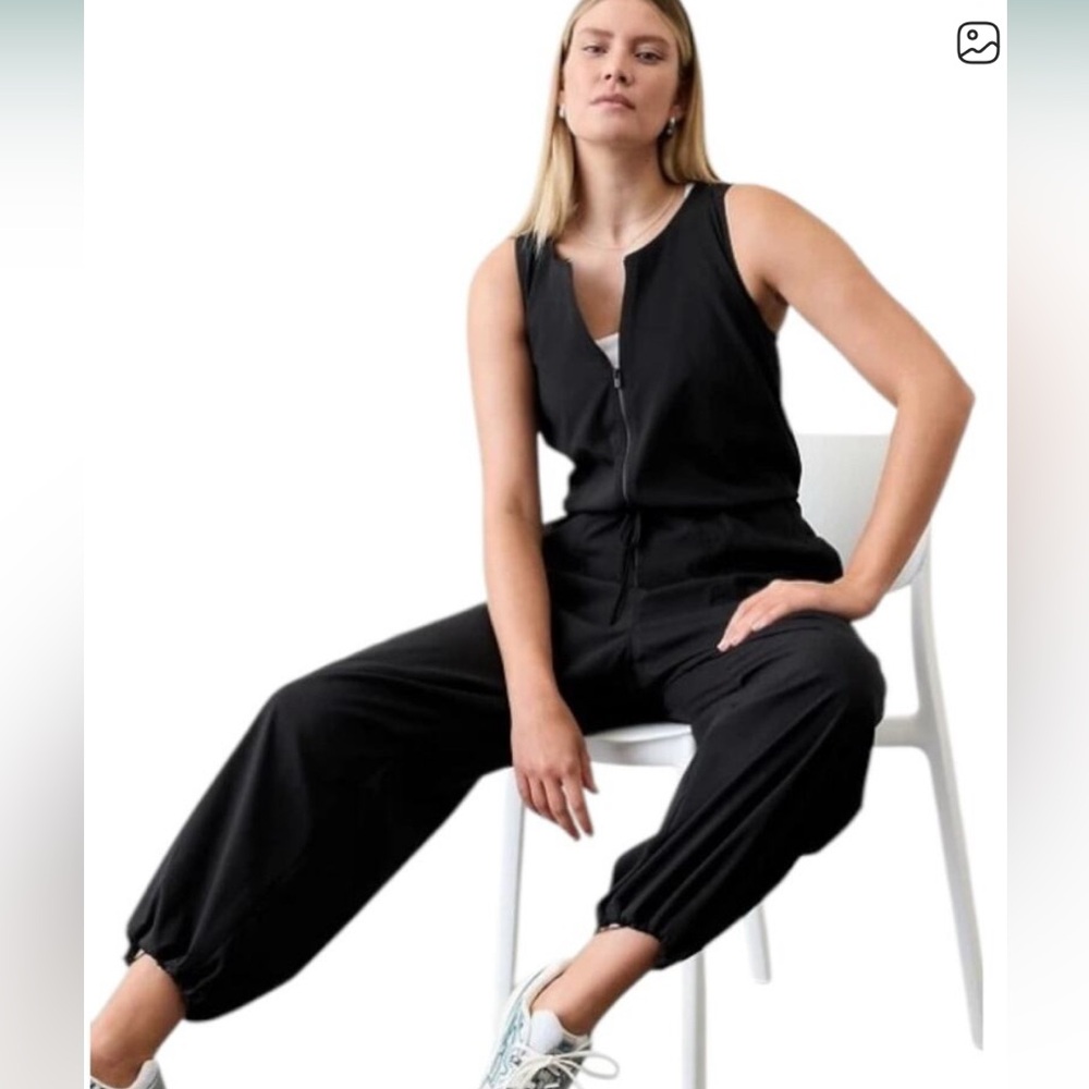 Athleta Flex Jumpsuit Black Sleeveless SP NEW WITH TAGS!